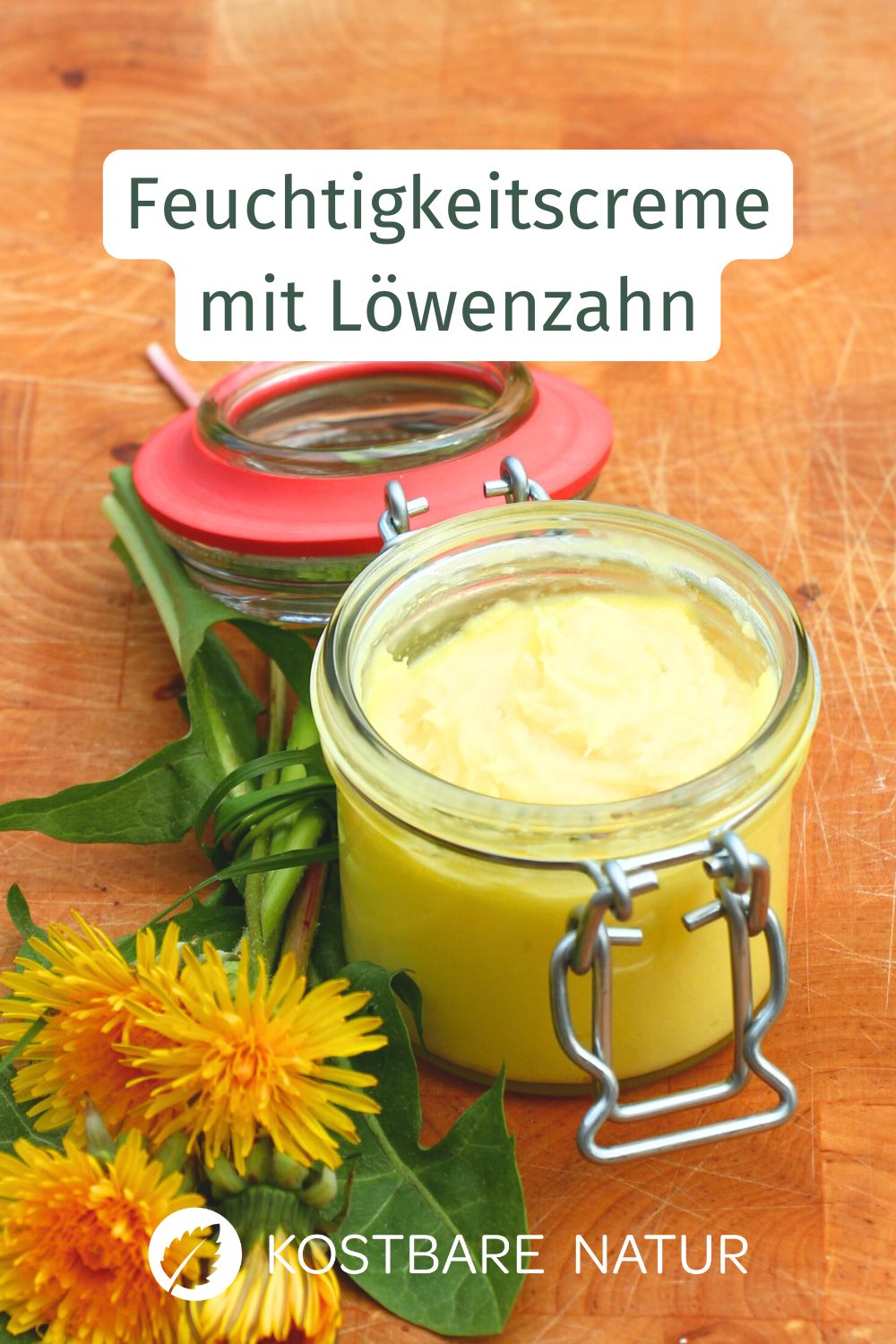 Die Blüten des Löwenzahns sind unverkennbar und jedem Naturfreund geht das Herz auf bei ihrem Anblick. Nutze ihre Kraft mit diesem einfachen Creme-Rezept.