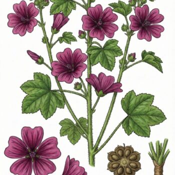 Die wilde Malve ist eine schmackhafte und schöne Zutat in der Küche und kann bei vielen Krankheiten wie z.B. Sodbrennen, Durchfall und Erkältungen helfen!