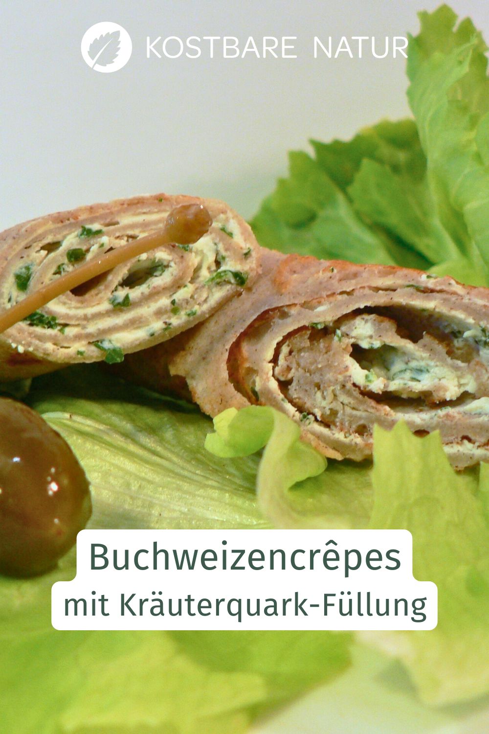 Buchweizencrêpes mit Wildkräuter Quark Füllung einfach selber machen. Herzhaftes Rezept mit Tipps zu passenden Kräutern und Variationen.