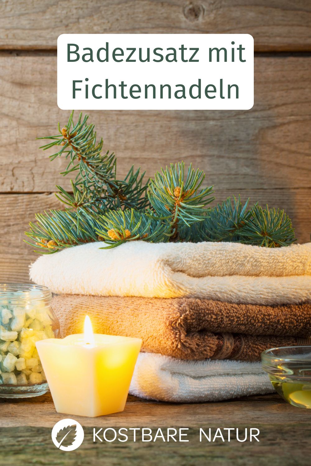 Die ätherischen Öle der Fichte lindern Erkältungssymptome und Muskelverspannungen. So einfach kannst du einen Badezusatz mit Fichtennadeln hestellen.