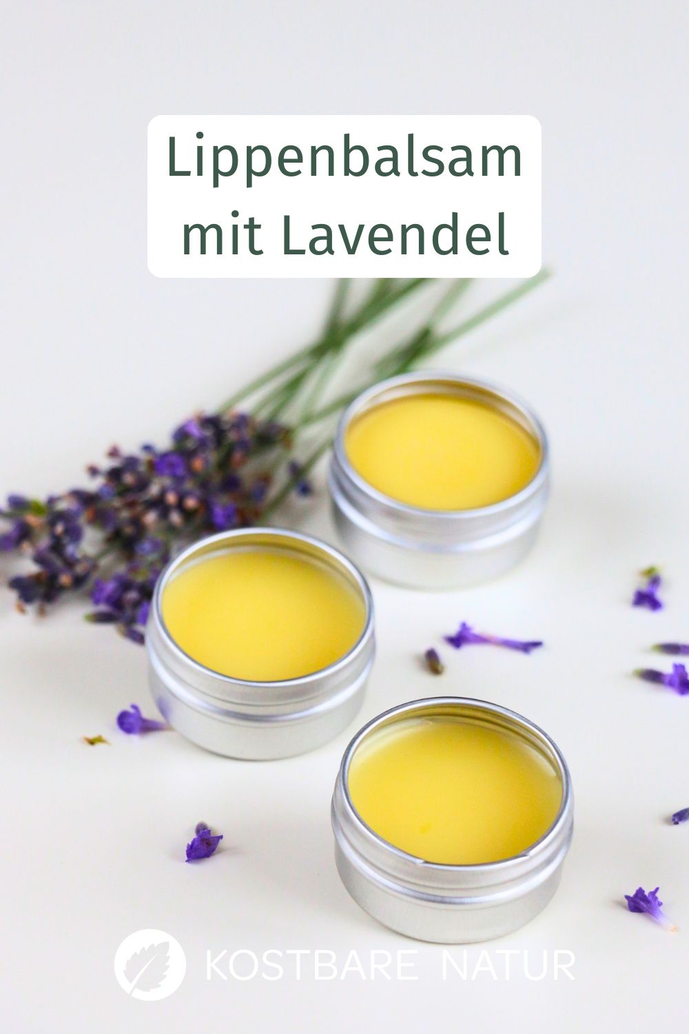 Lippenbalsam aus dem Supermarkt enthält oft bedenkliche Inhaltsstoffe. Ein Lavendel-Lippenbalsam wirkt und ist schnell selbst gemacht!