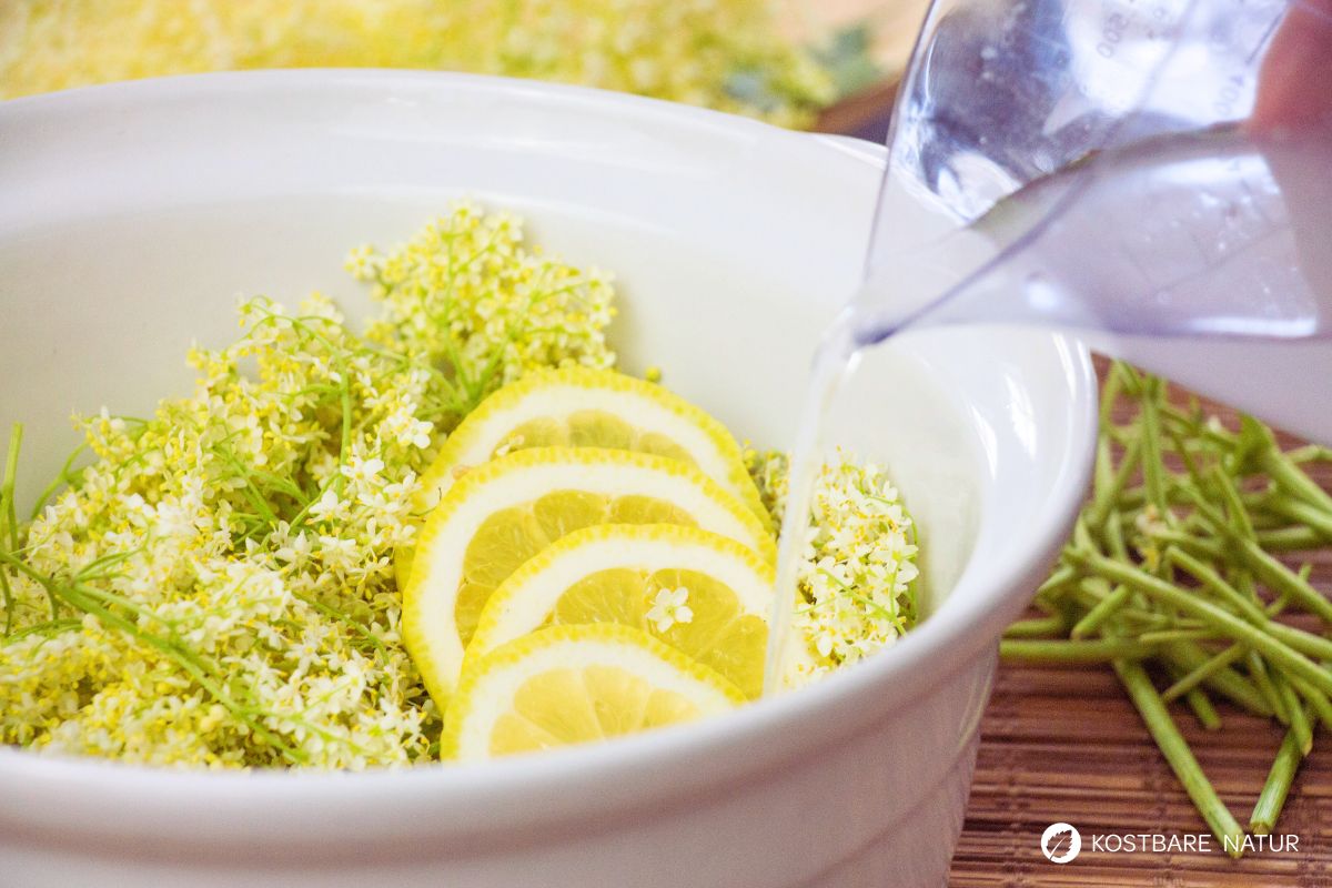 holunderbluetensekt-rezept-2 Wasser auffüllen