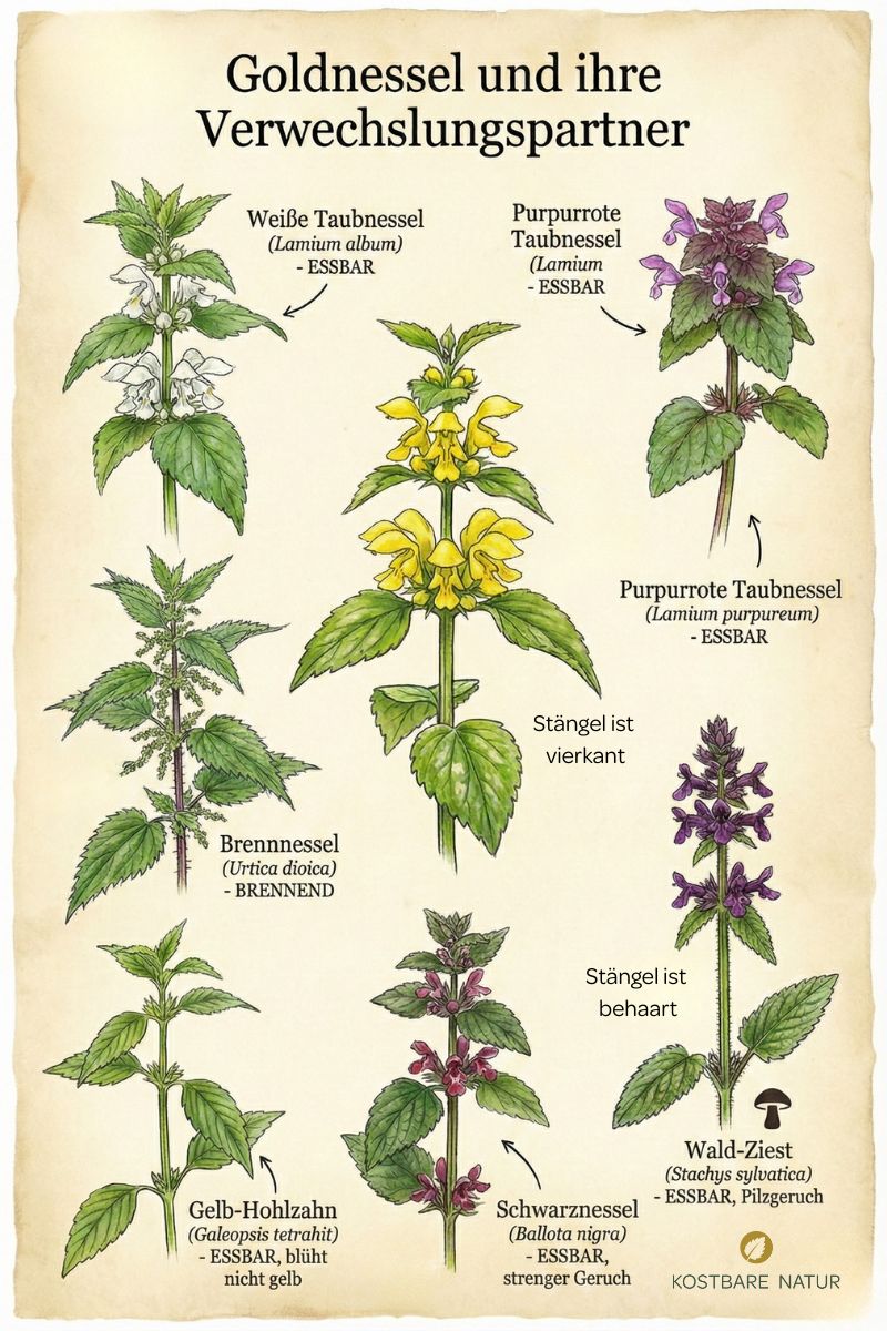 Goldnessel ist unglaublich vielseitig einsetzbar - Vom leckeren Spinatersatz in der Küche bis zum entzündungshemmenden Heilmittel bei Bronchitis.