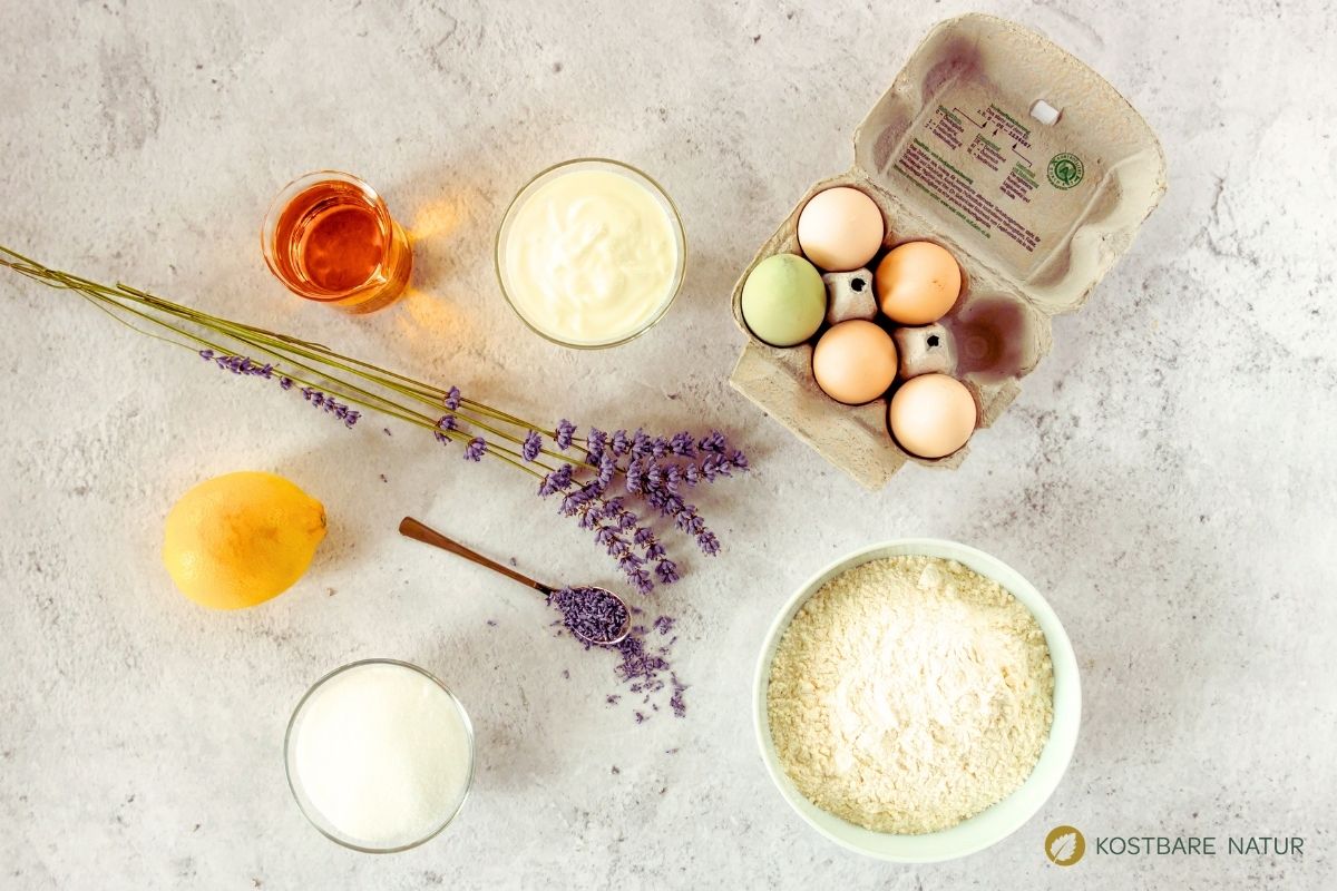 Rezept f&uuml;r Zitronen-Lavendel-Kuchen