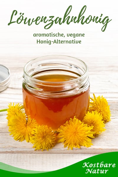 Löwenzahnhonig lässt sich sehr einfach zubereiten und stellt eine aromatische, vegane Alternative zu Bienenhonig dar.