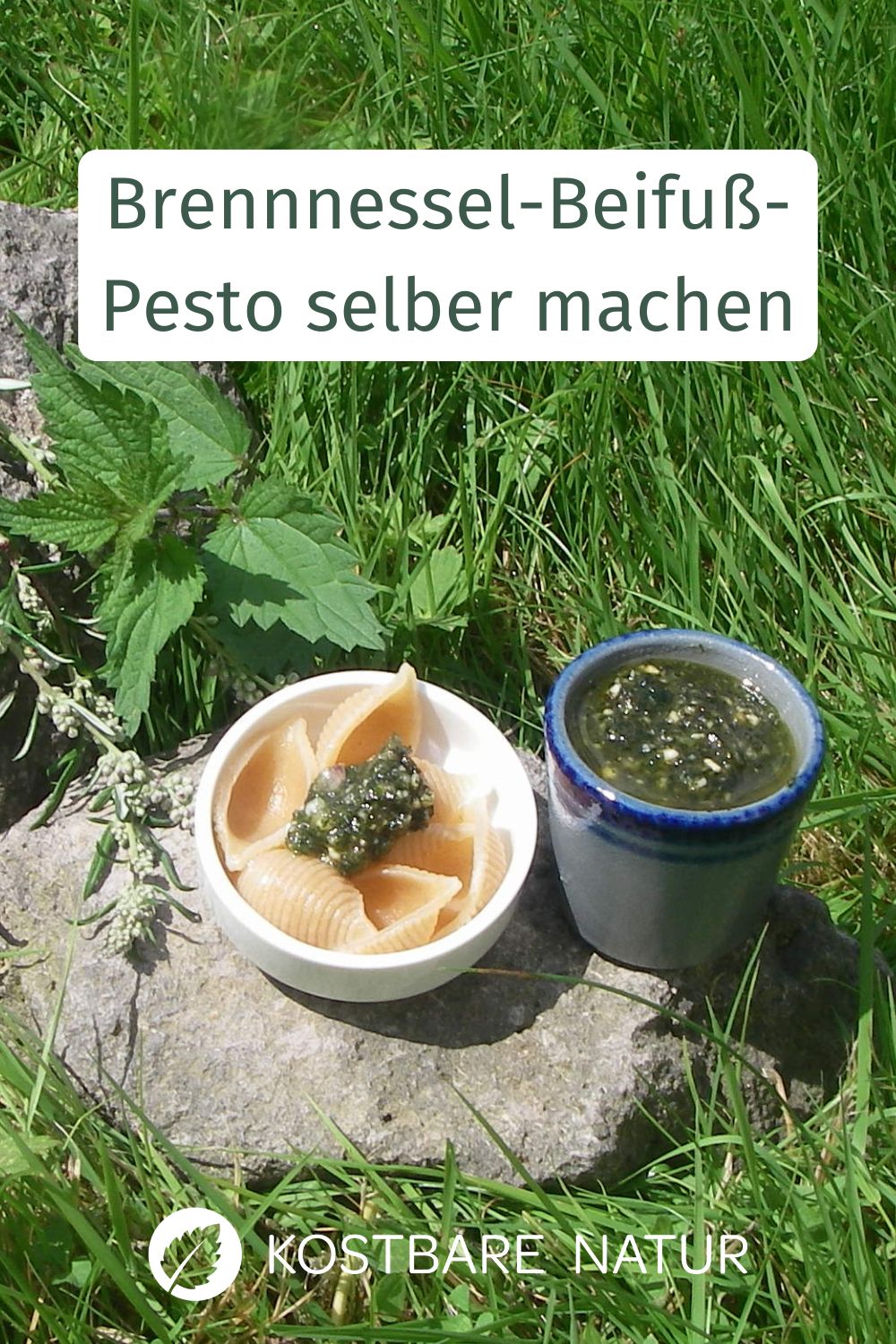 Pesto schmeckt nicht nur mit Bärlauch und Basilikum. Dieses Brennnessel-Beifuß-Pesto ist ebenso lecker und besonders gesund!