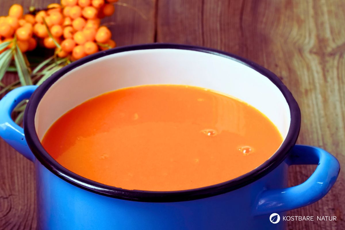 Vitaminreiche Sanddorn-Möhren-Suppe