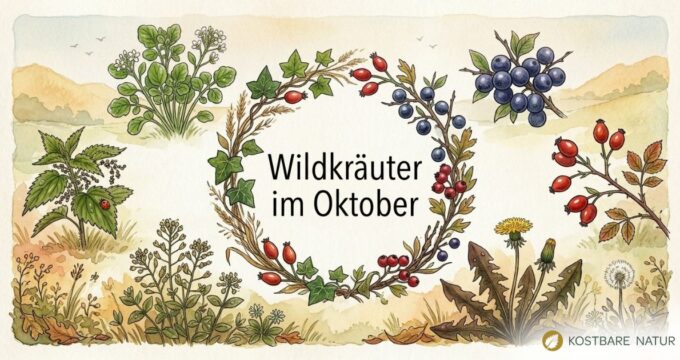 Finde heraus, welche Wildkräuter, Wildfrüchte und andere Schätze du zur Zeit finden und wie du sie in der Küche und für die Gesundheit nutzen kannst!