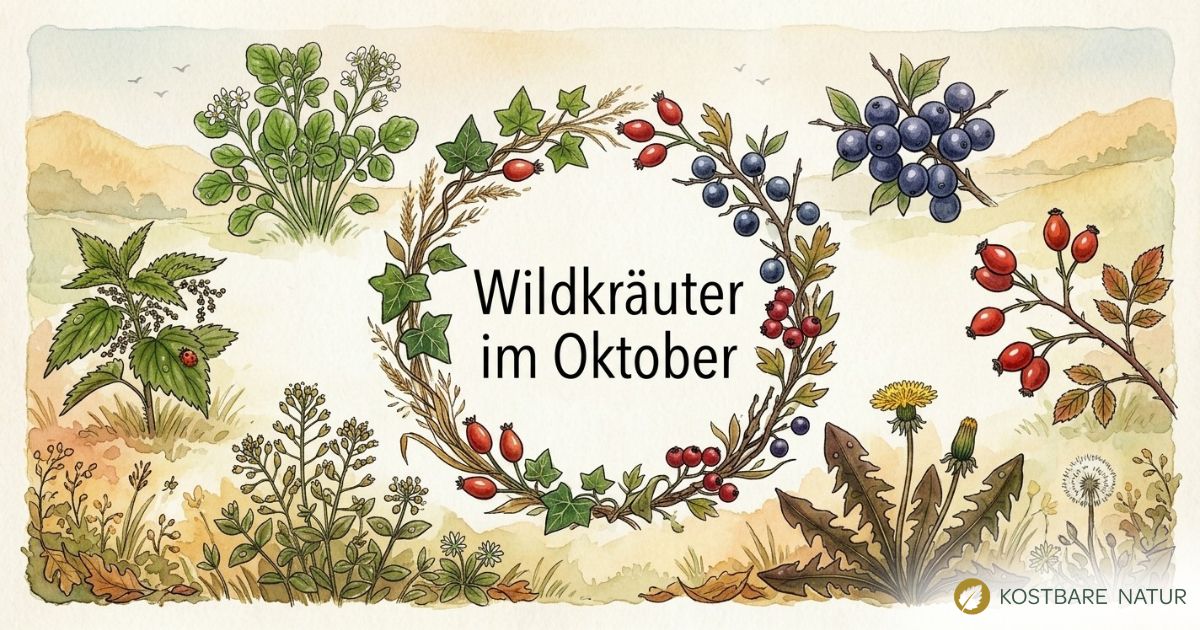 Finde heraus, welche Wildkräuter, Wildfrüchte und andere Schätze du zur Zeit finden und wie du sie in der Küche und für die Gesundheit nutzen kannst!