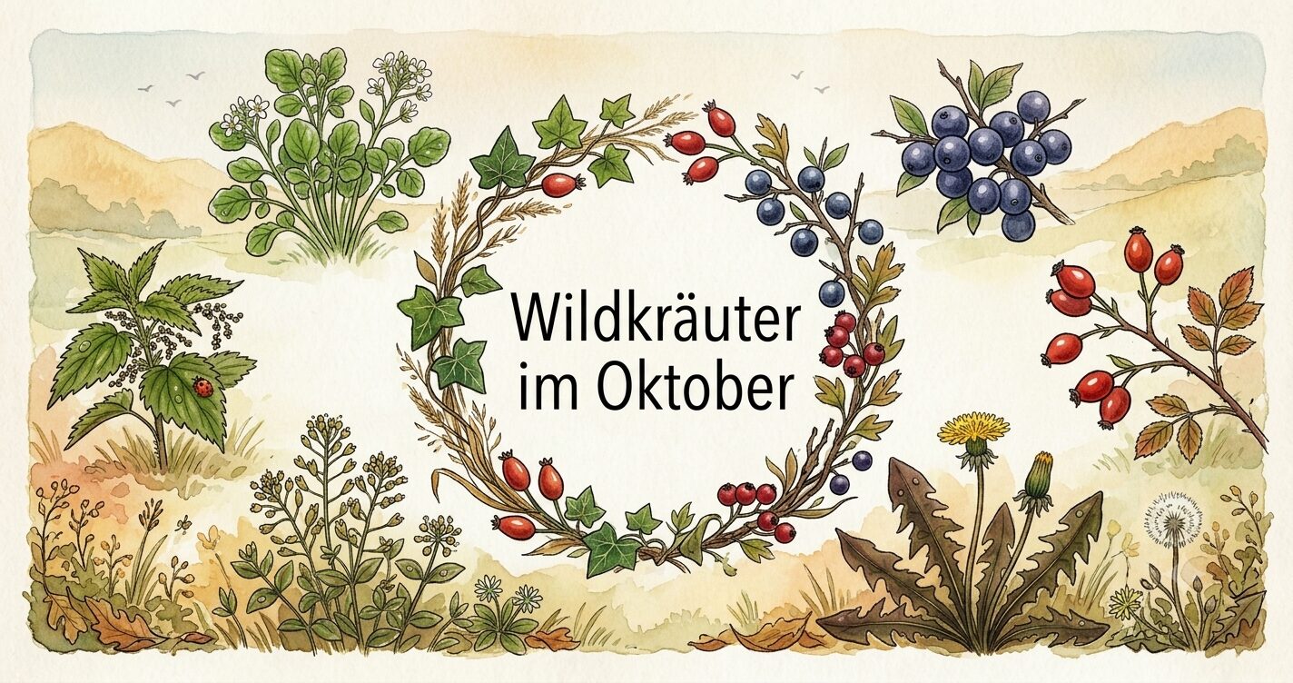 Finde heraus, welche Wildkräuter, Wildfrüchte und andere Schätze du zur Zeit finden und wie du sie in der Küche und für die Gesundheit nutzen kannst!