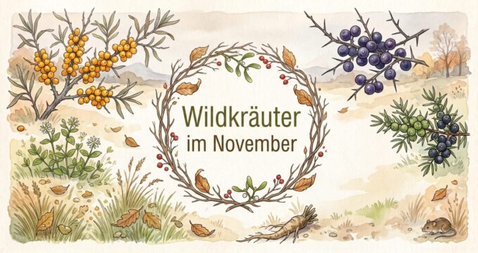 Finde heraus, welche Wildkräuter, Wildfrüchte und andere Schätze du zur Zeit finden und wie du sie in der Küche und für die Gesundheit nutzen kannst!