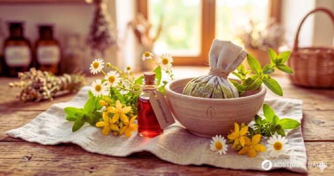 Haut gerötet? Diese heimischen Wildkräuter helfen bei Sonnenbrand. Erfahre, wie heimische Kräuter die Heilung fördern und Schmerzen lindern.
