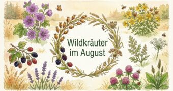 Finde heraus, welche Wildkräuter, Wildfrüchte und andere Schätze du zur Zeit finden und wie du sie in der Küche und für die Gesundheit nutzen kannst!