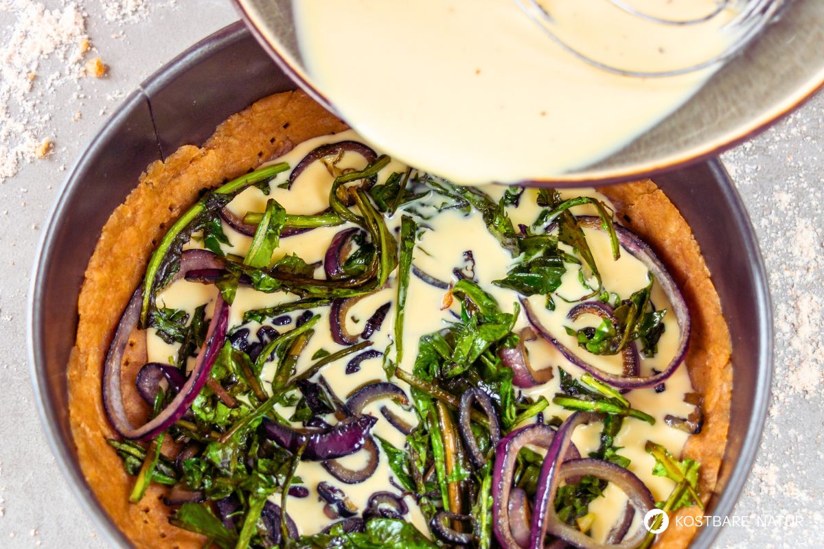 Wildkräuter-quiche
