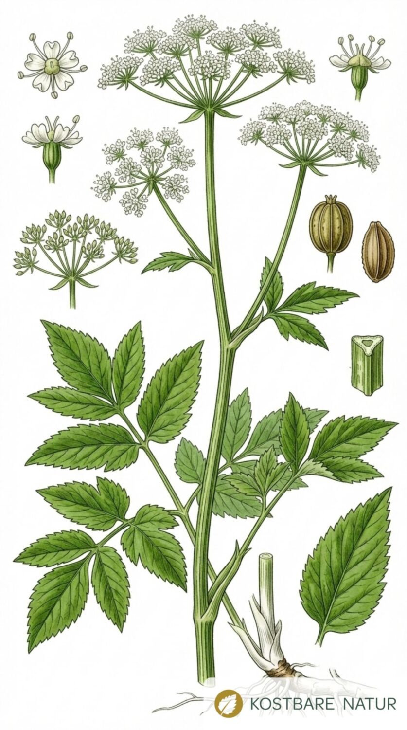 Der Gärtner will Giersch bekämpfen und entfernen. Dabei könnte er dieses immer nachwachsende Wildgemüse achten und sinnvoll in Ernährung und Heilung nutzen.