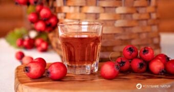 Selbst gemachter Weißdornsaft bringt sanfte Pflanzenkraft in Smoothies Shots und Getränke und macht die Beeren lange haltbar.