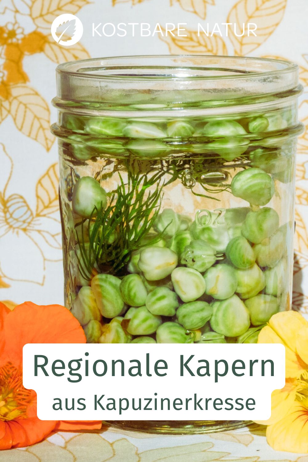 Kapern aus Kapuzinerkresse sind ein leckerer und regionaler Kapernersatz. Du kannst sie ganz leicht aus den frischen Samen herstellen.