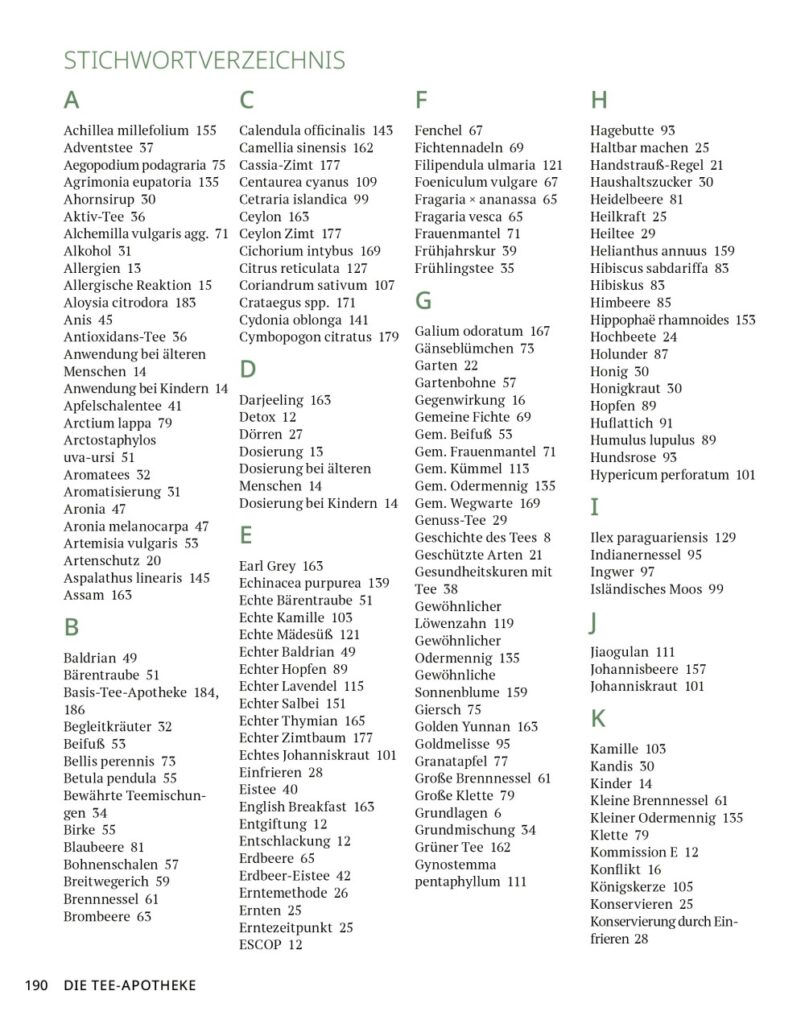 Die Tee-Apotheke Leseprobe