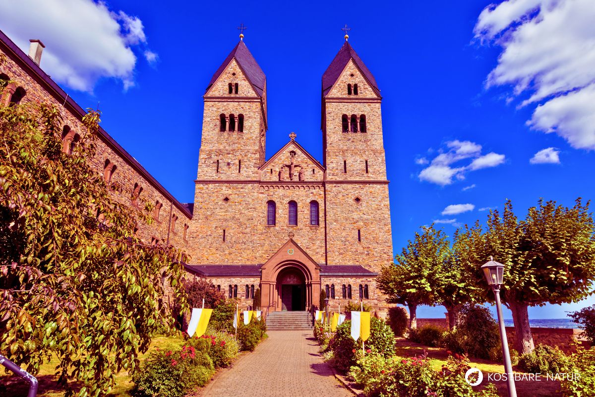 Abteikirche, Benediktinerinnenkloster Abtei St. Hildegard, Eibingen, Rüdesheim am Rhein, Hessen, Deutschland