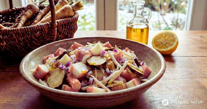 Wurzelsalat als perfekter Vitalstofflieferant im Winter! Entdecke, wie diese schnell gemachte Mahlzeit dein Wohlbefinden fördern kann.