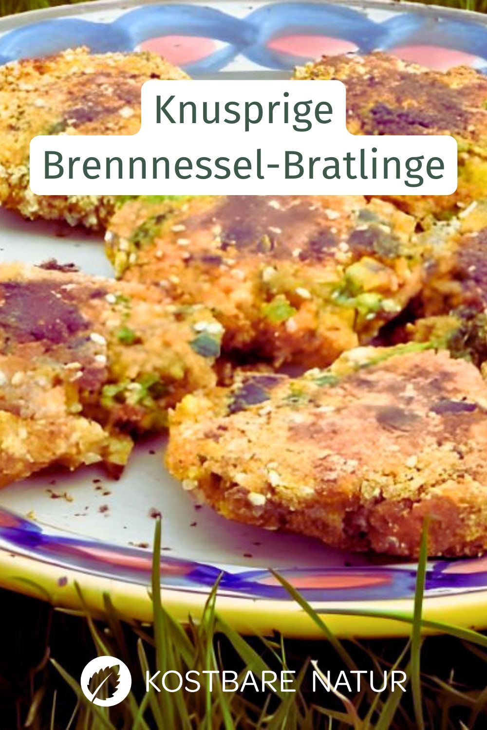 Brennnessel Bratlinge Rezept mit Zubereitungszeit und Kalorien. Knusprige Wildkräuter Bratlinge einfach selber machen und genießen.