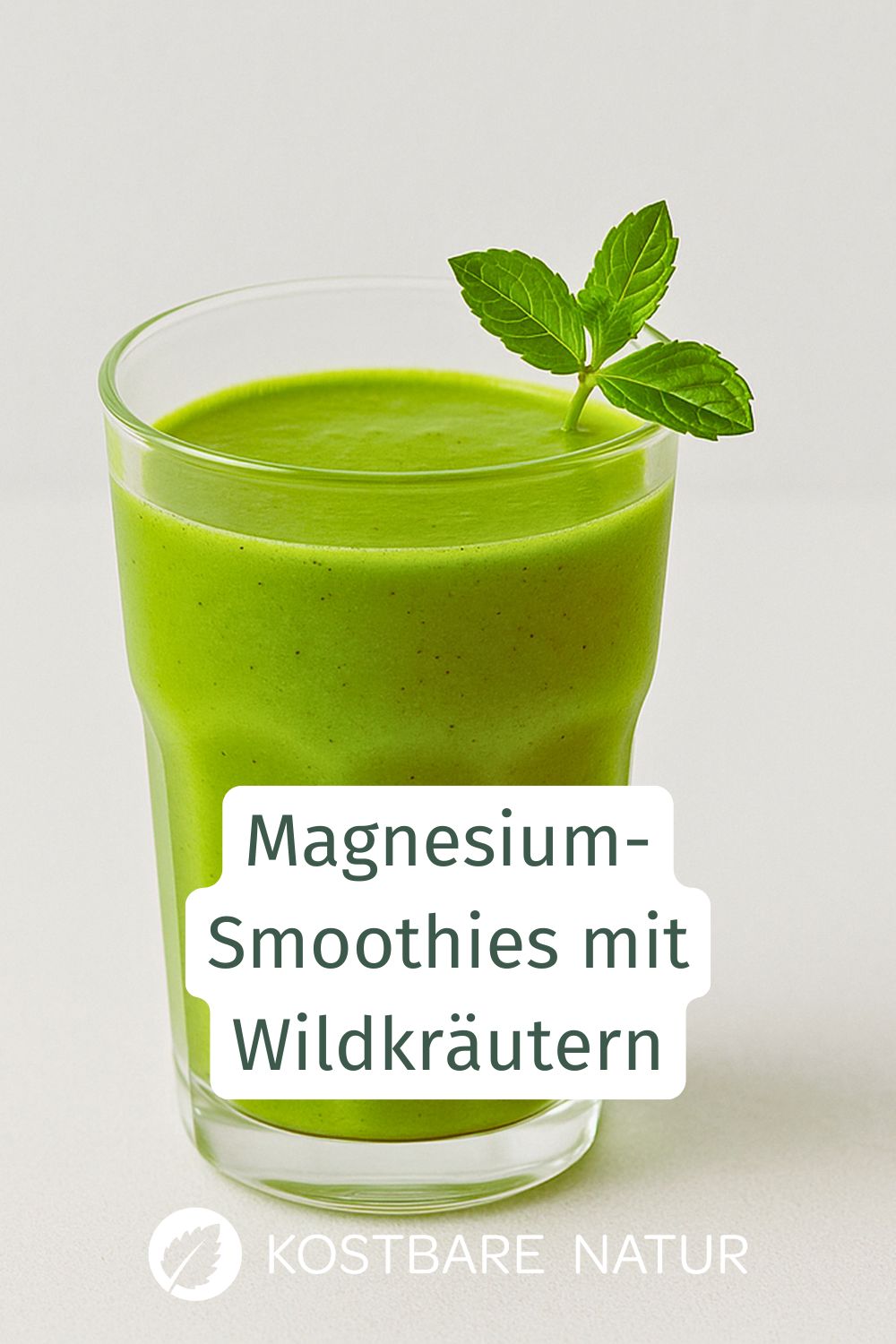 Wenn du unter Magnesium-Mangel leidest, können dir viele Wildkräuter auf natürliche Art helfen. Rezept für Magnesium-Smoothie.